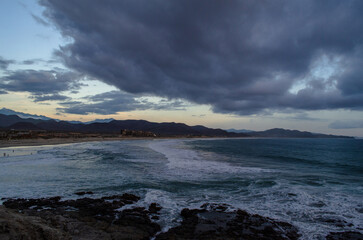 clouds over the sea