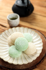 Japanese Mochi with Dry Coconut Coating