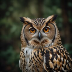 Obraz premium The nocturnal owl with limitless eyes magic and wisdom in every gaze that captivates