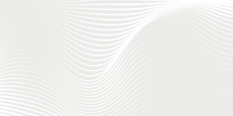 Dot white gray wave light technology texture background. Abstract big data digital concept. 3d rendering.