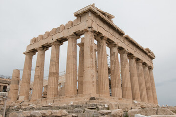 Obraz premium Views from the Parthenon ruins in the city of Athens, Greece