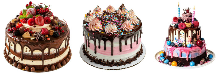 Untitled design - A set of birthday cake different style isolated on a transparent background (2)