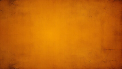 dark yellow orange background texture with black vignette in old vintage grunge textured border design dark elegant color wall with light spotlight center	