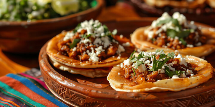 Sopes on the table
