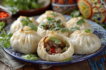 Delicious Steamed Buns with Meat Filling