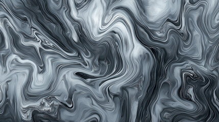 Fototapeta premium Monochromatic gray marbled paper background