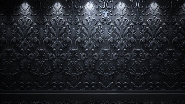 Fototapeta Contrast Harmony. Black and white wallpaper featuring high detailed plain background concept
