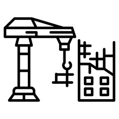 Construction Icon Element For Design