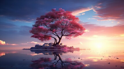 beautiful nature landscape panoramic photo