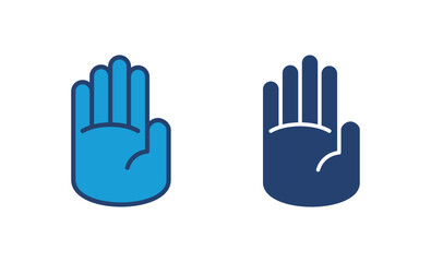 Hand icon vector. hand vector icon, palm