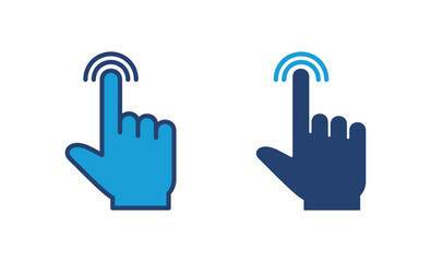 Hand click icon vector. pointer icon vector. hand cursor icon vector