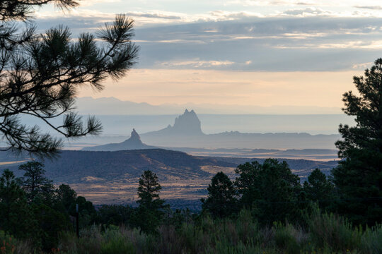 Distant view of Shiprock