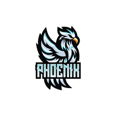 Vector phoenix e sport logo