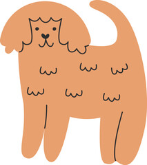 Funny Hand Drawn Dog