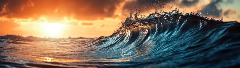 Obraz premium Ocean current energy, vibrant innovation, marine technology, renewable power