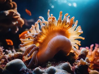 Obraz premium Ocean sanctuaries, vibrant marine protection, conservation efforts, aquatic life