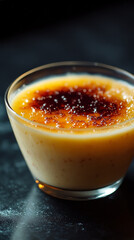 Creamy Custard Dessert with Caramelized Sugar.