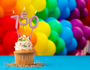Number of followers or likes - Candle number 750