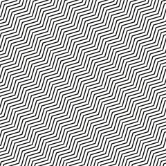 Abstract zigzag pattern. Black and white. Geometric seamless design. Vector illustration.