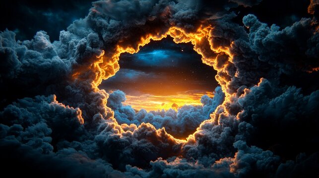 Black hole event horizon, spacetime distortion