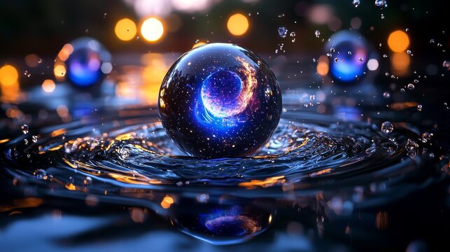 Multiverse theory illustration, parallel universes