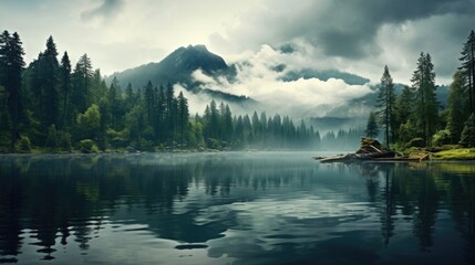 Fototapeta premium beautiful nature landscape panoramic photo