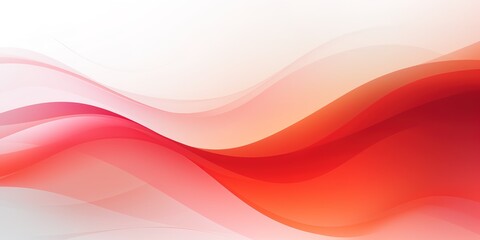 Abstract background with red and white flowing waves.
