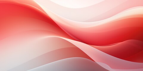 Abstract background with red, white, and pink wavy lines.