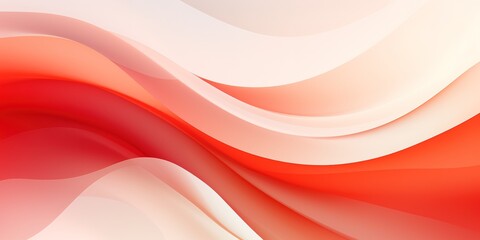 Abstract background with soft red and white waves.