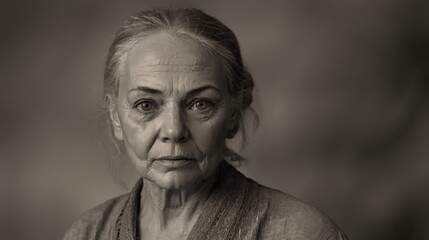 Obraz premium Generative AI, Aging gracefully and the wisdom carried through life's experiences