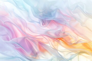 Pastel Silk Fabric with Soft Waves