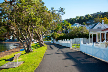 The Strand Pedestrian Alley in the Town of Russell - New Zealand