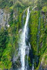 Stirling Falls in Milford Sound - New Zealand