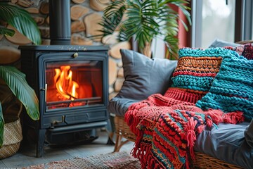 Fototapeta premium Cozy living room decorated UHD wallpaper