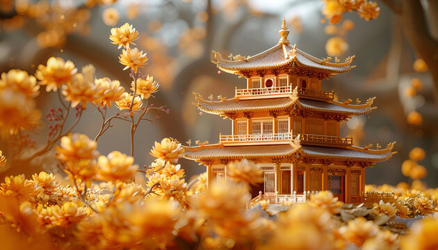 golden padoga figurines