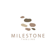 Stone Vector Logo, Stone Design Balance Milestone Vector Templet Symbol Illustration