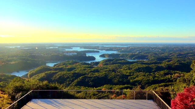横山展望台からの眺望・志摩半島（三重県・志摩市）