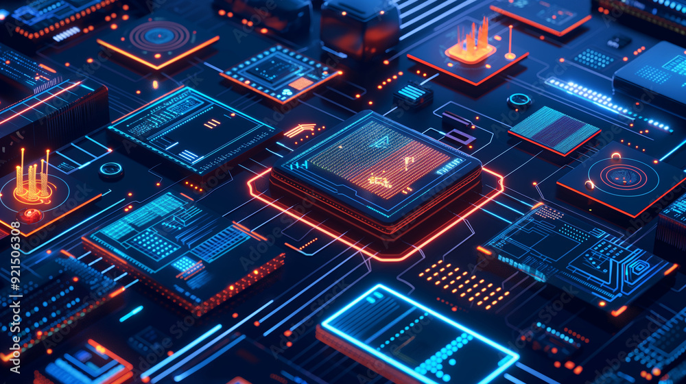Poster a multi-layered cybersecurity defense system with firewalls, intrusion detection systems, and secure