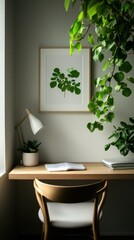 Cleaning and organizing desk space, Monday morning, decluttering and refreshing