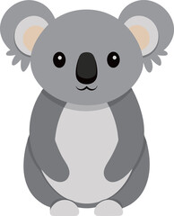 Cute animal koala illustration flat art design