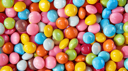 Obraz premium close-up of colorful candy background