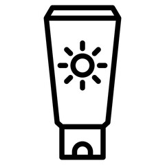Sunscreen lotion icon