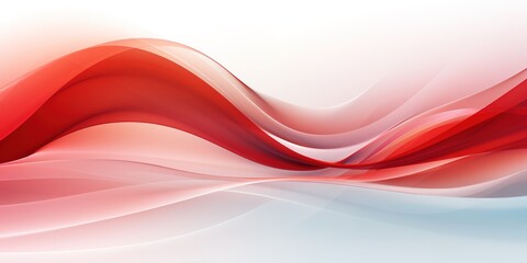 Abstract red and white wave background.
