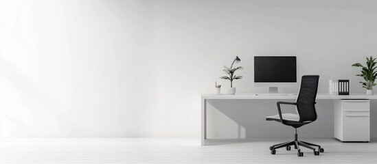 Modern Minimalist Home Office Workspace