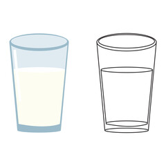 Outline and Color Clipart Coloring Page for Kids