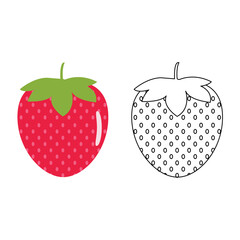 Outline and Color Clipart Coloring Page for Kids