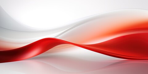 Abstract red and white wave background.