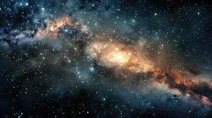 Fototapeta premium Cosmic Nebula: A Tapestry of Stars and Dust