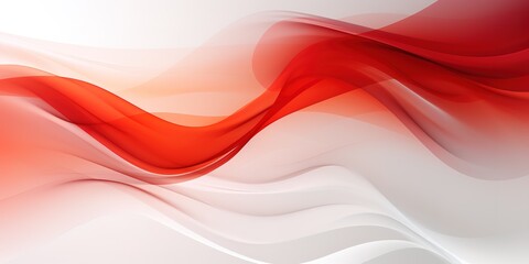 Abstract red and white wave design.