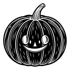 halloween pumpkin face isolated on white, pumpkin vector illustration, Halloween vector art, pumpkin silhouette, halloween pumpkin vector icon, pumpkin cartoon line art, eps